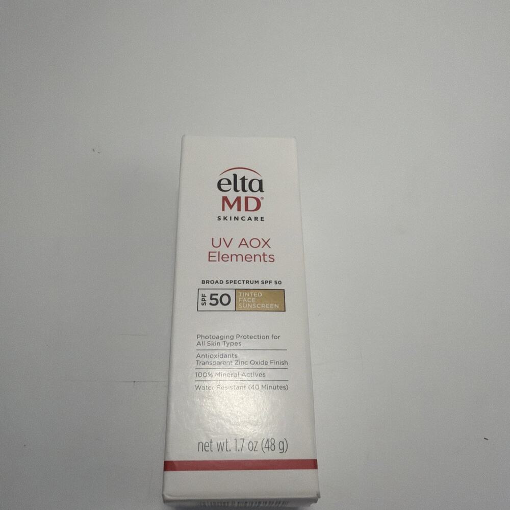 EltaMD UV AOX Elements Tinted Mineral Face Sunscreen Lotion, Ex: 06/26